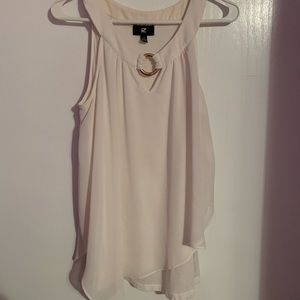Fancy white tank top